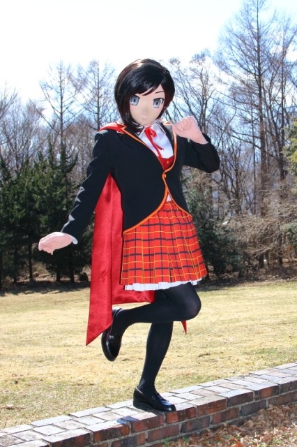 Ruby Rose cosplay (Beacon academy uniform)